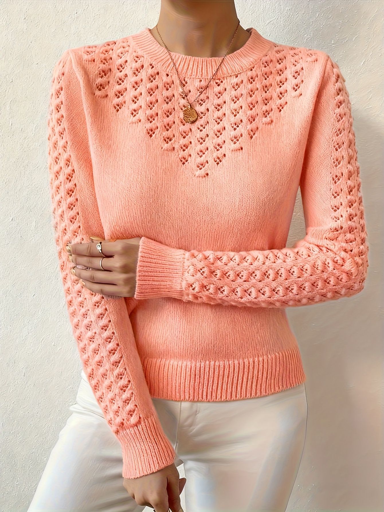 Pull Tricoté Ajouré
