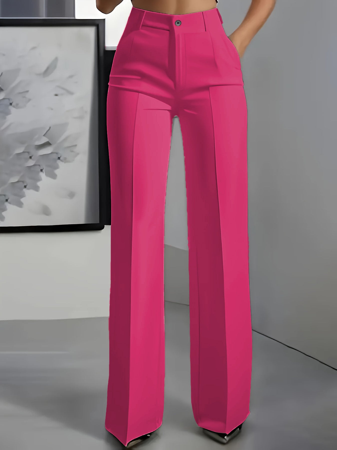 Pantalon Minimaliste Polyester