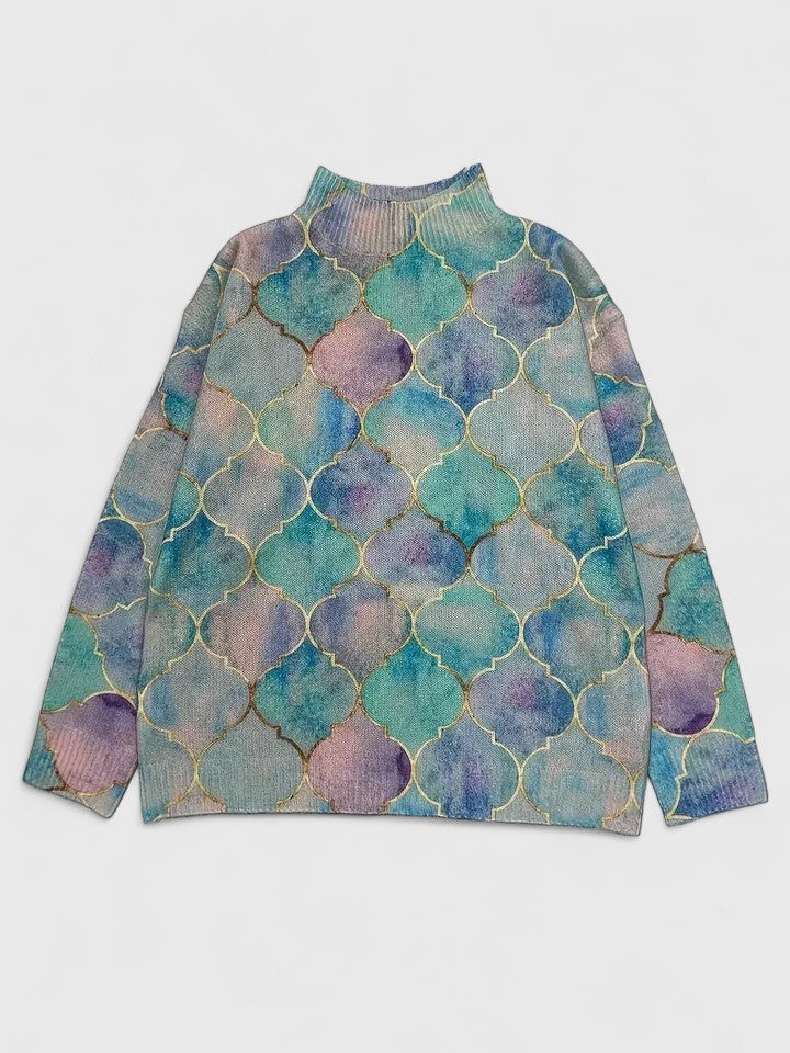 Pull Col Montant Maille Urbaine