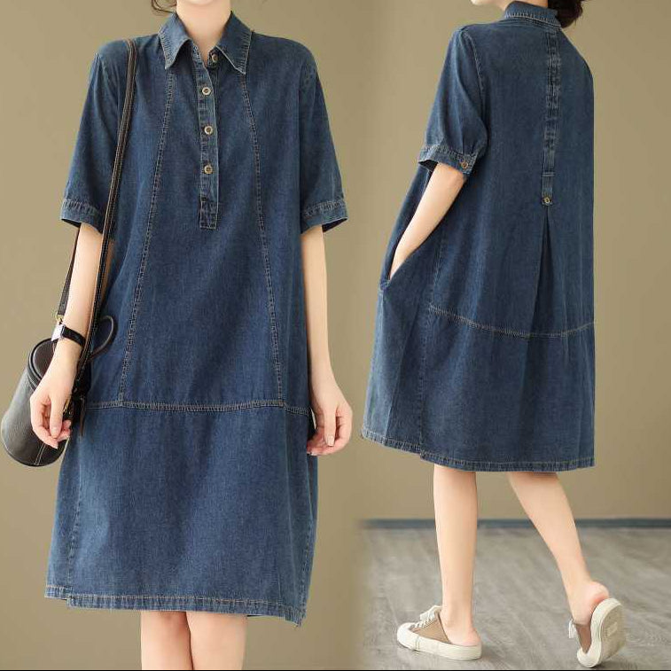 Robe Jean & Couleur Unie