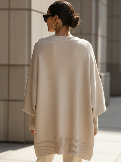 Poncho Oversize Maille