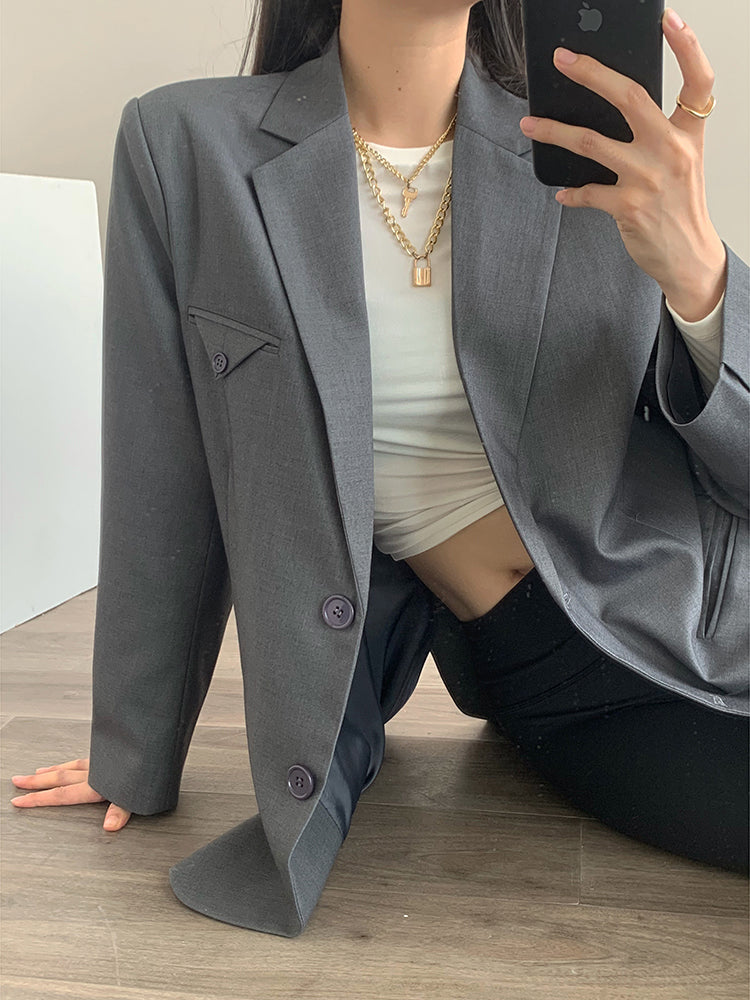Veste à Boutonnage Simple