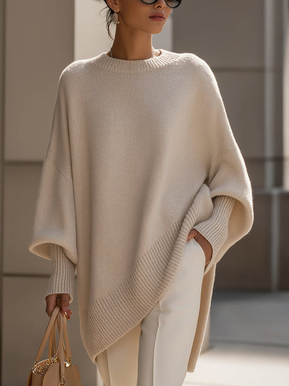 Poncho Oversize Maille