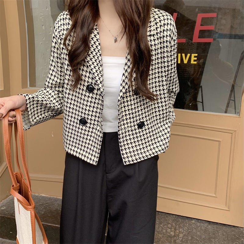 Veste à Carreaux Coupe Loose