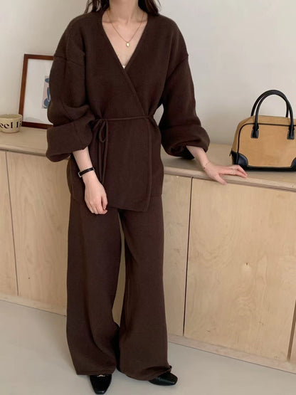 Cardigan Tricoté & Pantalon