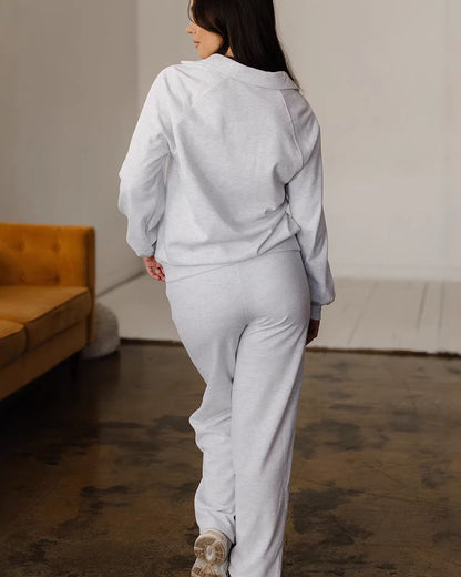 Ensemble Deux Pièces Casual Uni