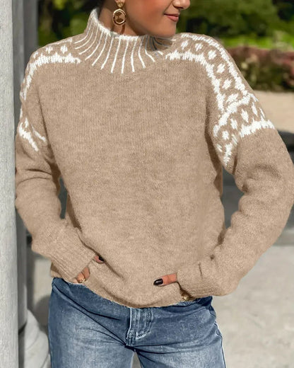 Pull Col Montant Maille Douce