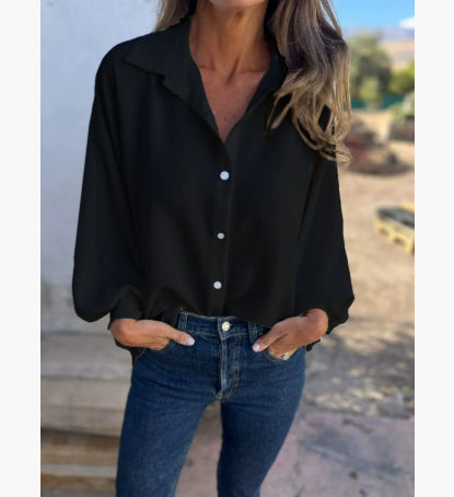 Chemise Boutons Manches Lanternes