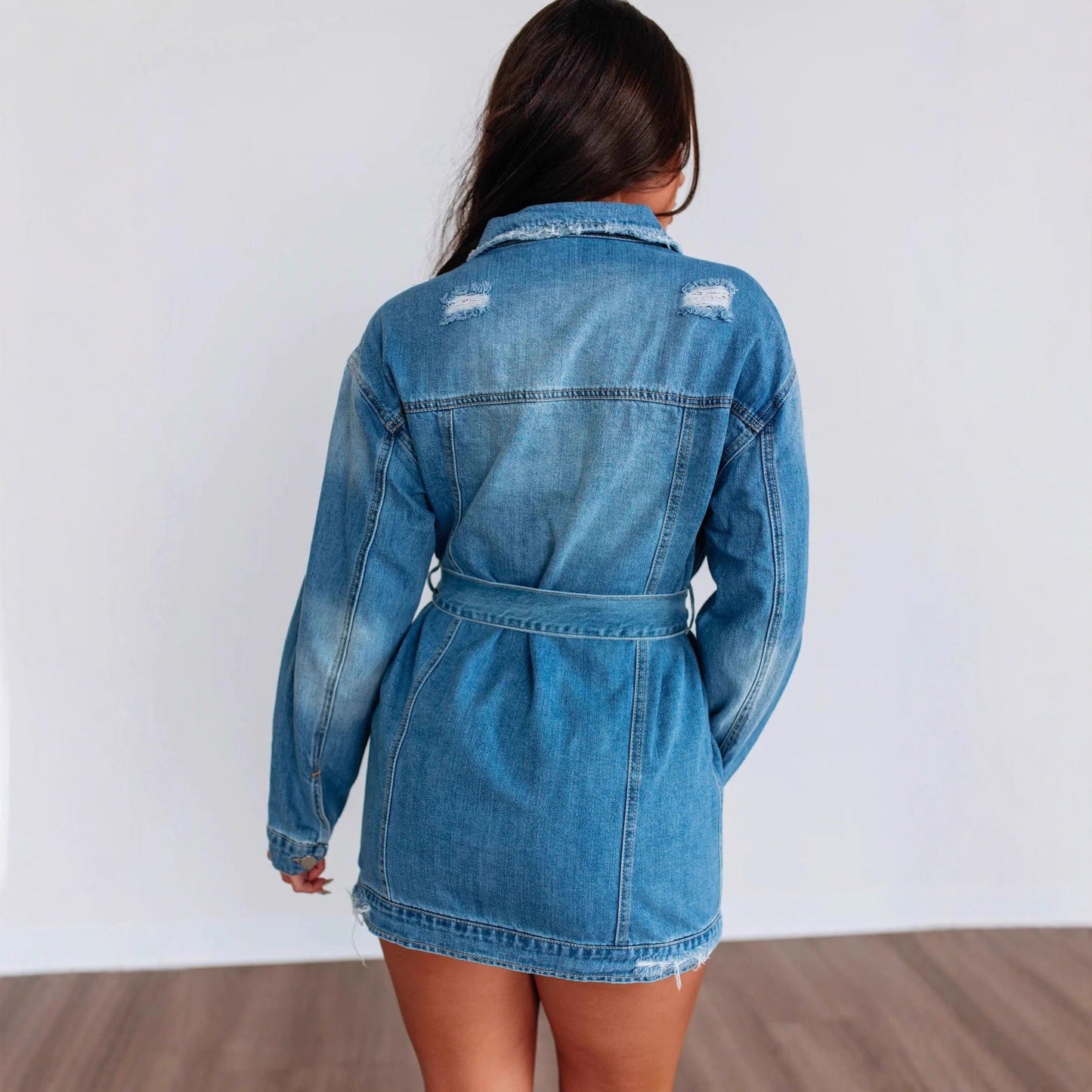 Veste Denim Déchirée
