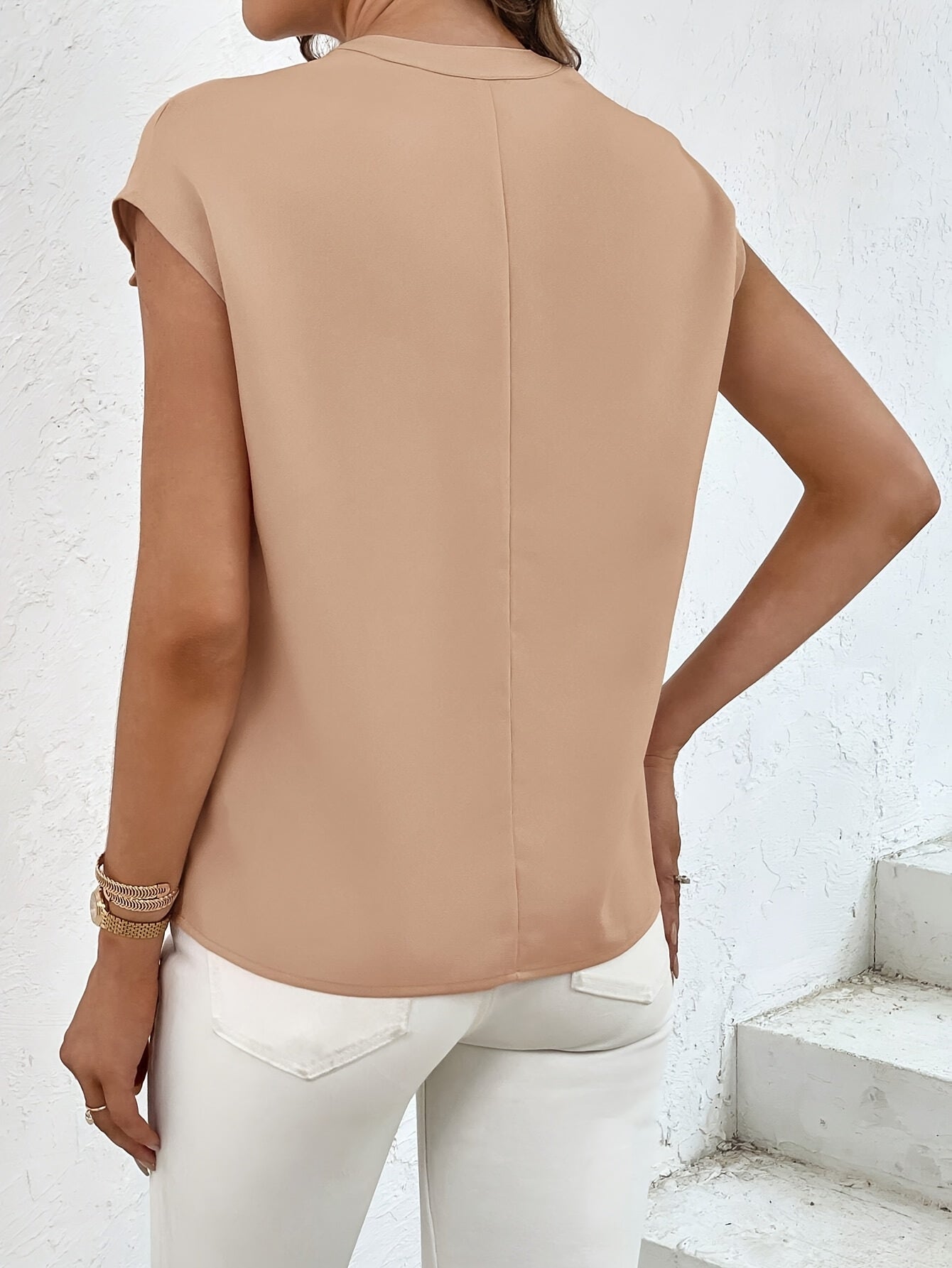 Chemise Été Manches Courtes Poches