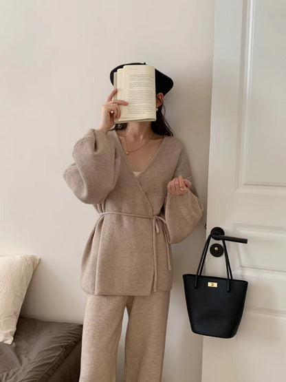 Cardigan Tricoté & Pantalon