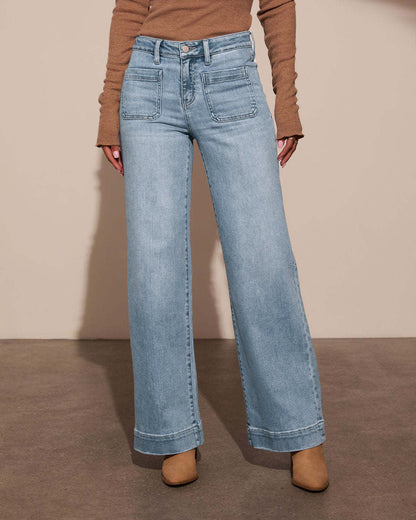 Jean Taille Haute Coupe Droite