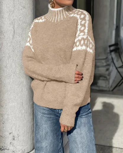 Pull Col Montant Maille Douce