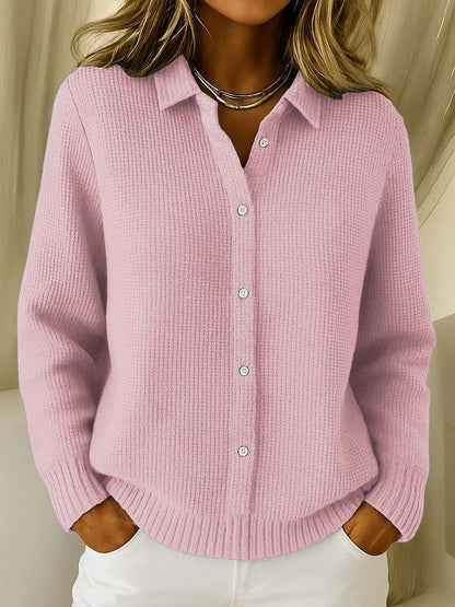 Pull Boutonné Tricoté