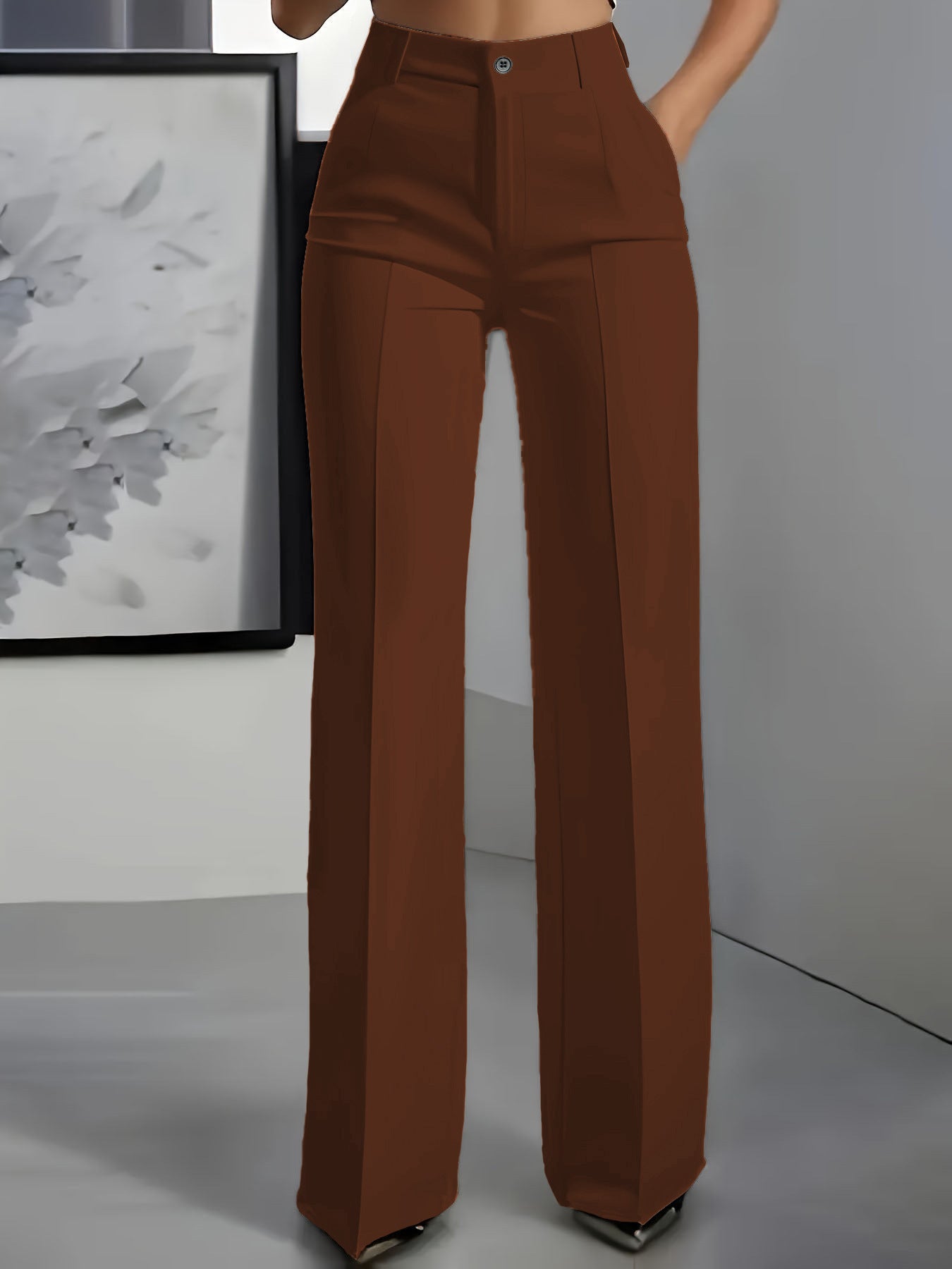 Pantalon Minimaliste Polyester