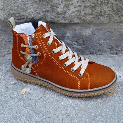 Bottines Montantes À Lacets