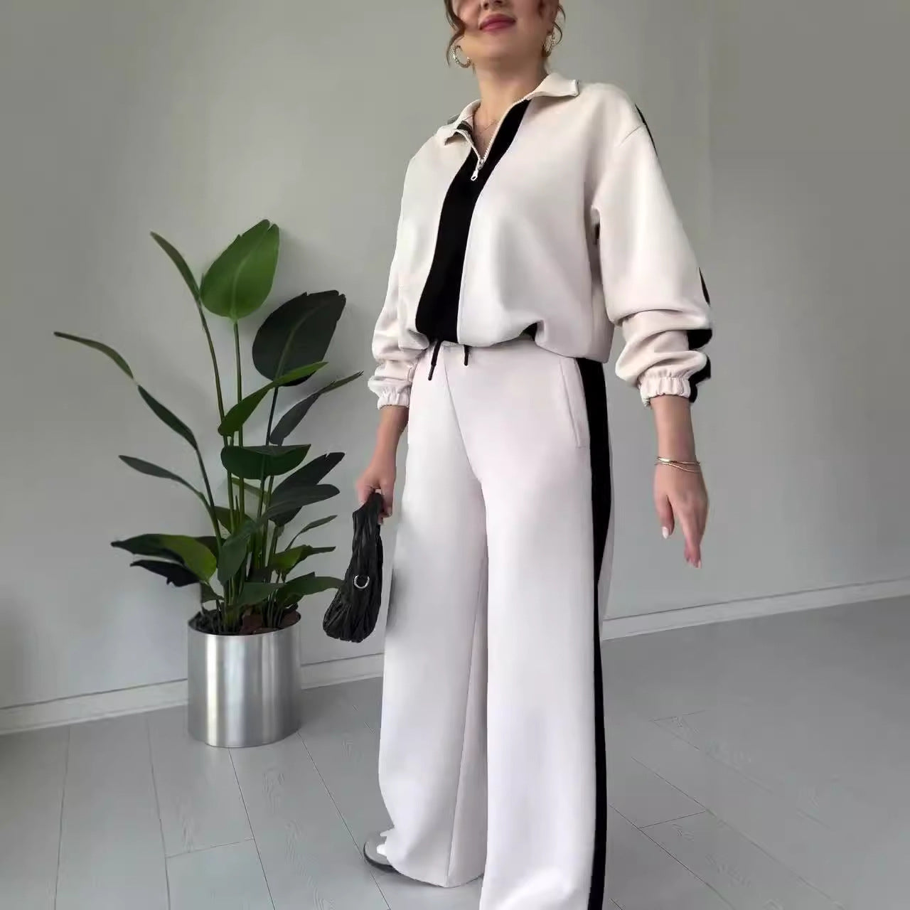 Ensemble Casual Contrast Chic