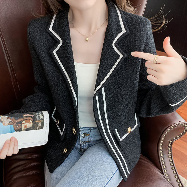 Veste Courte à Coupe Droite
