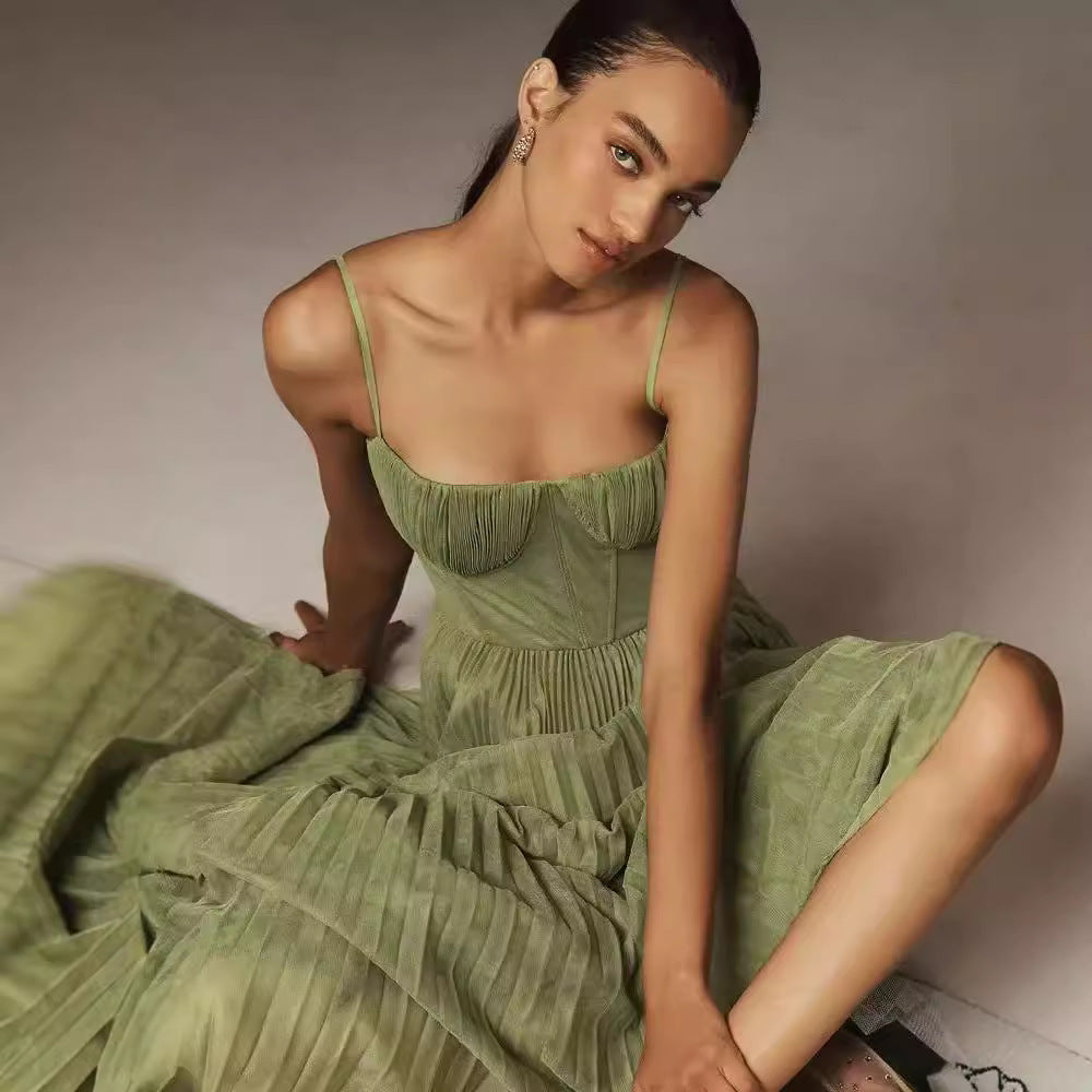 Robe Maxi Soie Glacée
