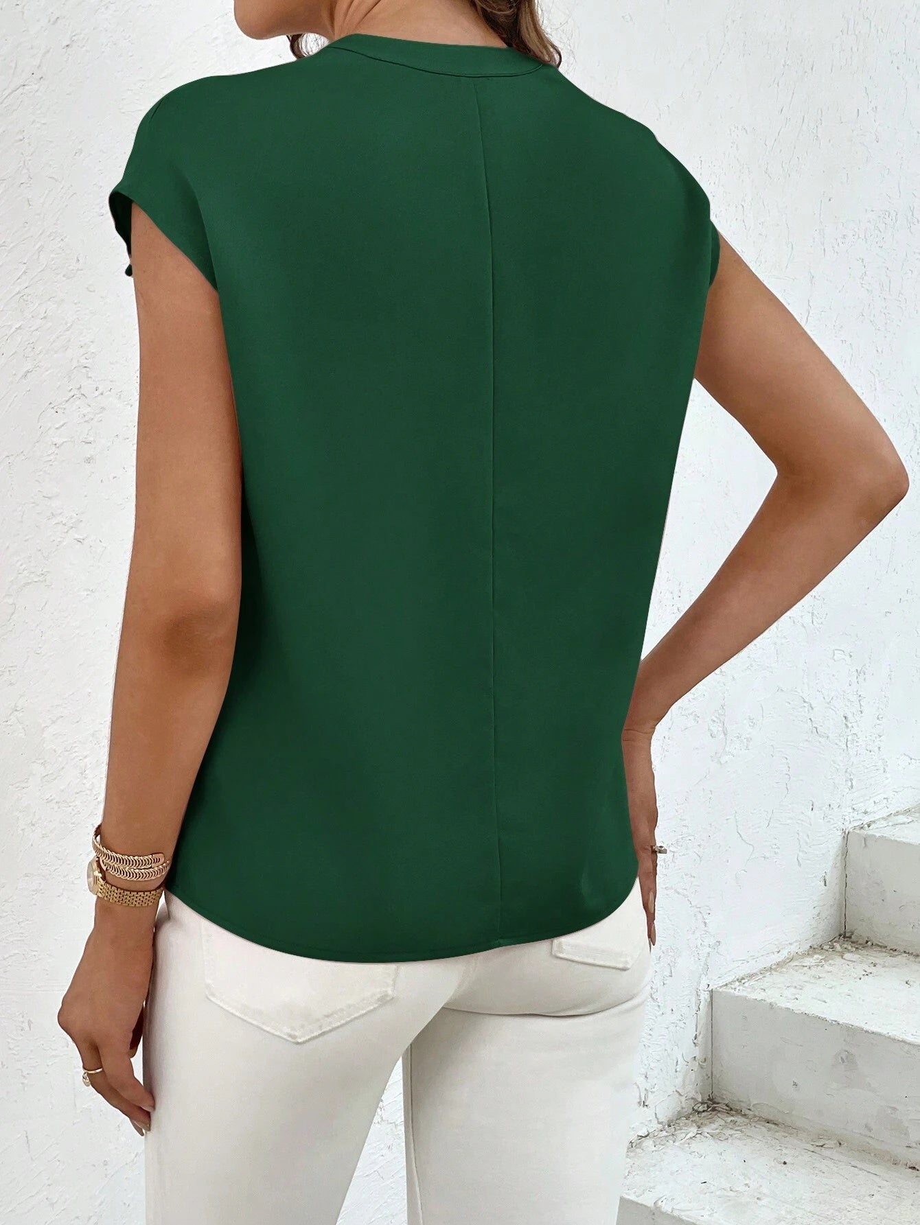 Chemise Été Manches Courtes Poches