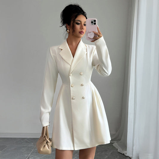 Robe Courte Manches Longues
