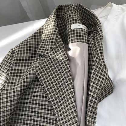 Blazer à Carreaux pour Femme