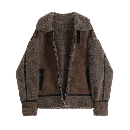 Manteau Tendance à Fourrure