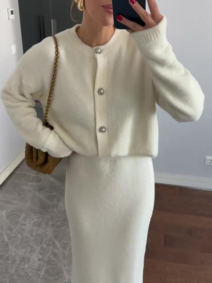 Ensemble Cardigan & Jupe Maxi