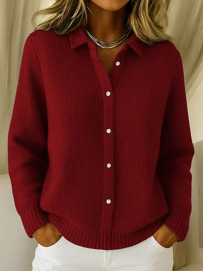 Pull Boutonné Tricoté