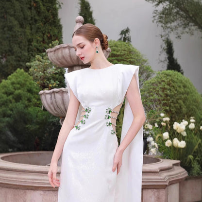Robe Longue Bandage Strass