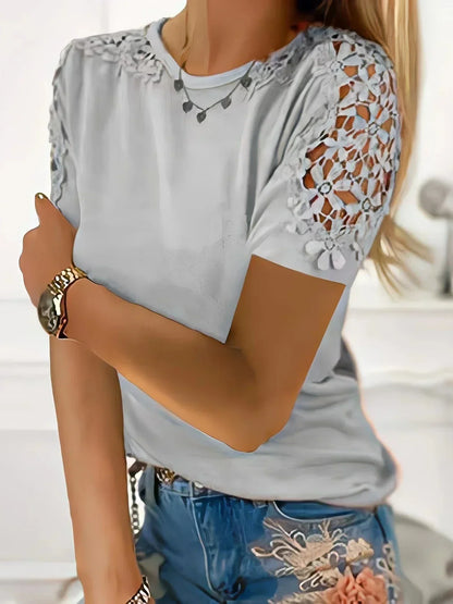 T-shirt Été Dentelle