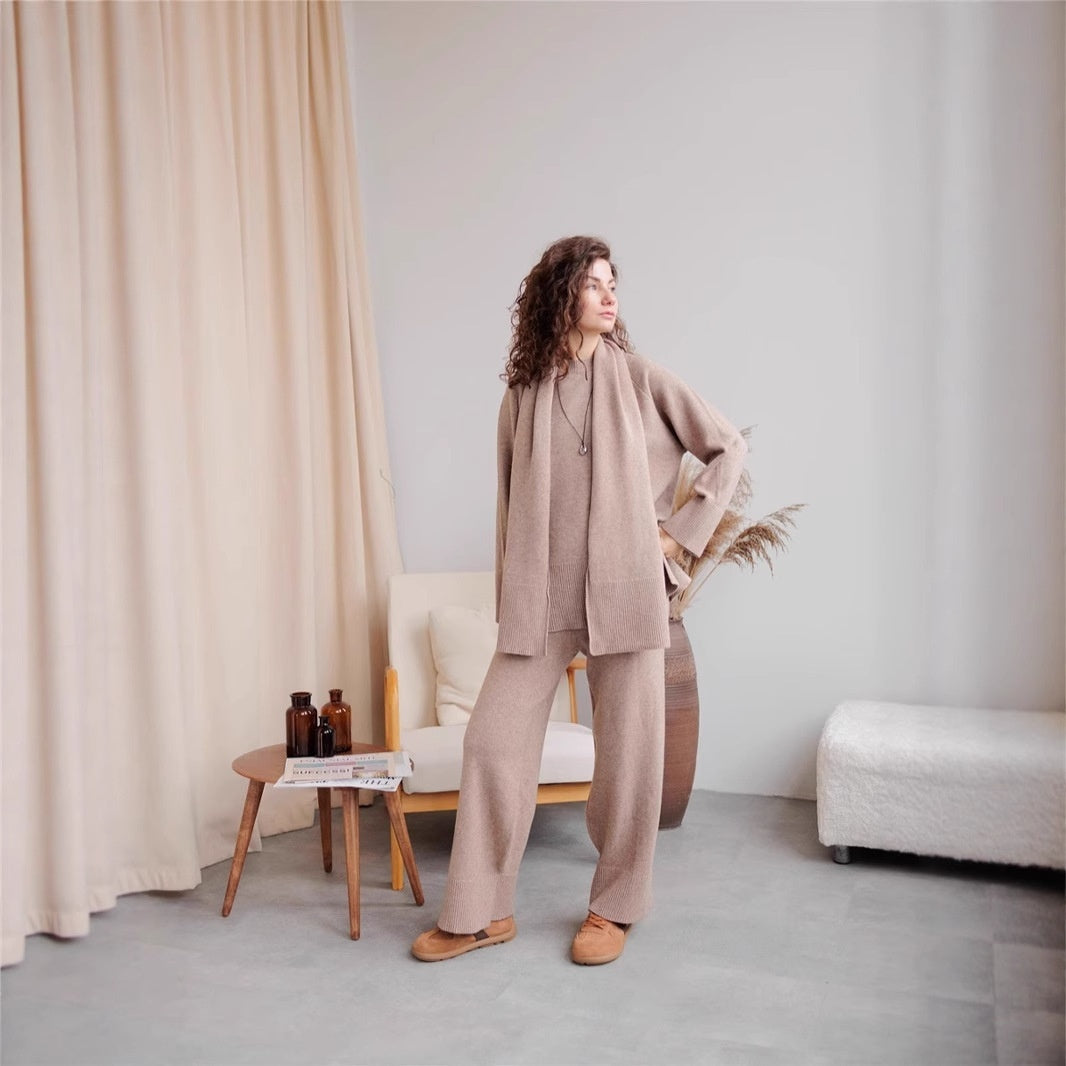 Pull Tricoté & Pantalon Large