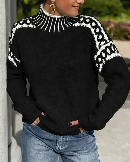 Pull Col Montant Maille Douce