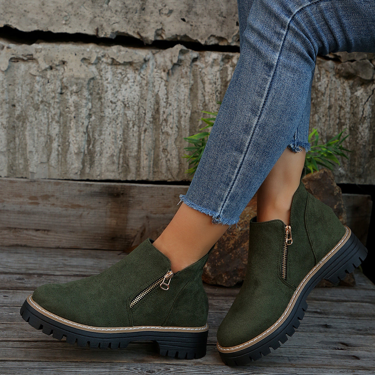 Chaussures Daim Hiver