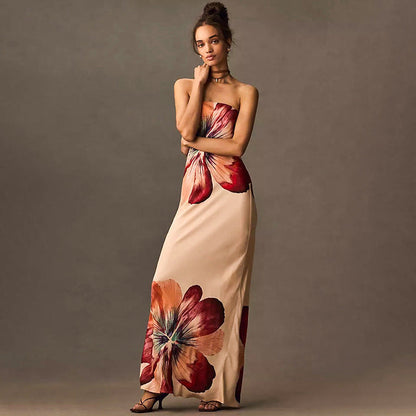 Robe Halter Fendue