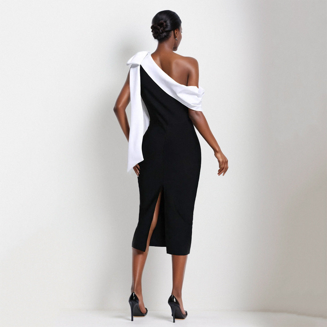 Robe Bandage Épaule Unique