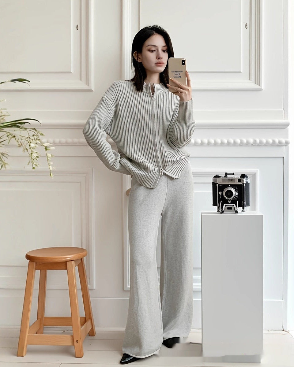 Ensemble Tricot Rayé & Pantalon