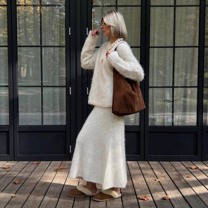 Ensemble Jupe & Pull Tricoté