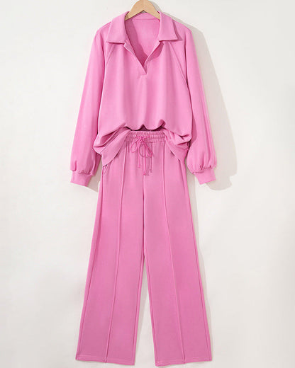 Ensemble Deux Pièces Casual Uni