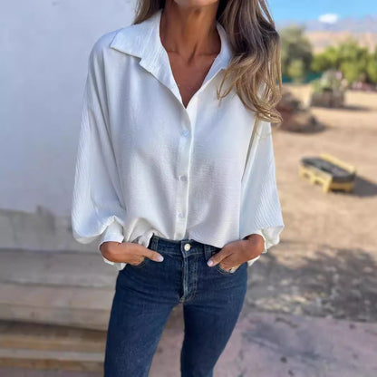 Chemise Boutons Manches Lanternes