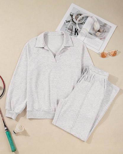 Ensemble Deux Pièces Casual Uni