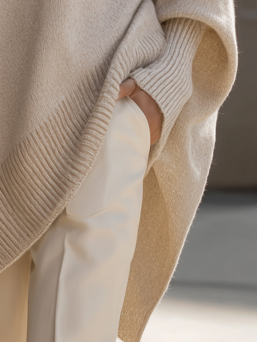 Poncho Oversize Maille