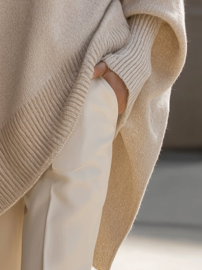 Poncho Oversize Maille