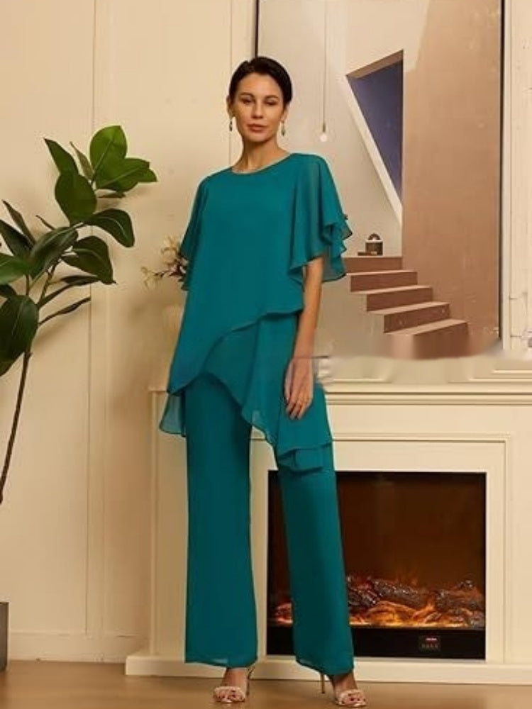 Ensemble Mousseline Loose Irrégulier