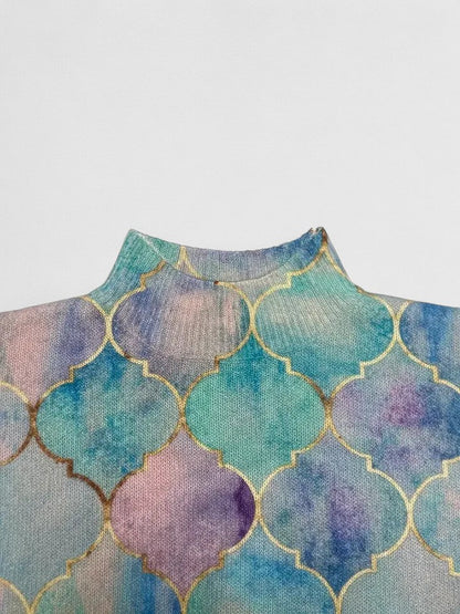 Pull Col Montant Maille Urbaine