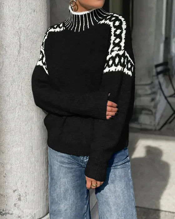 Pull Col Montant Maille Douce