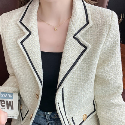 Veste Courte à Coupe Droite