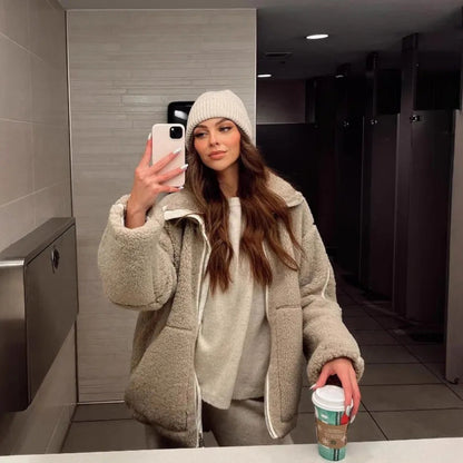Veste Sherpa Zippée