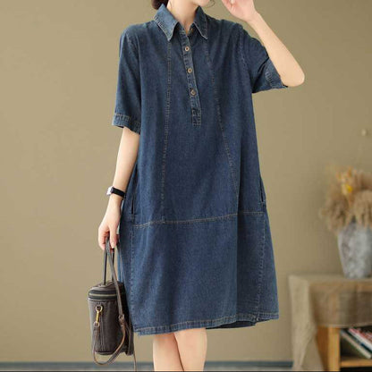 Robe Jean & Couleur Unie