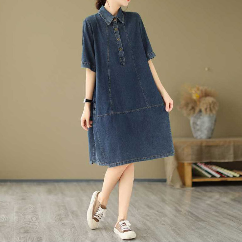 Robe Jean & Couleur Unie